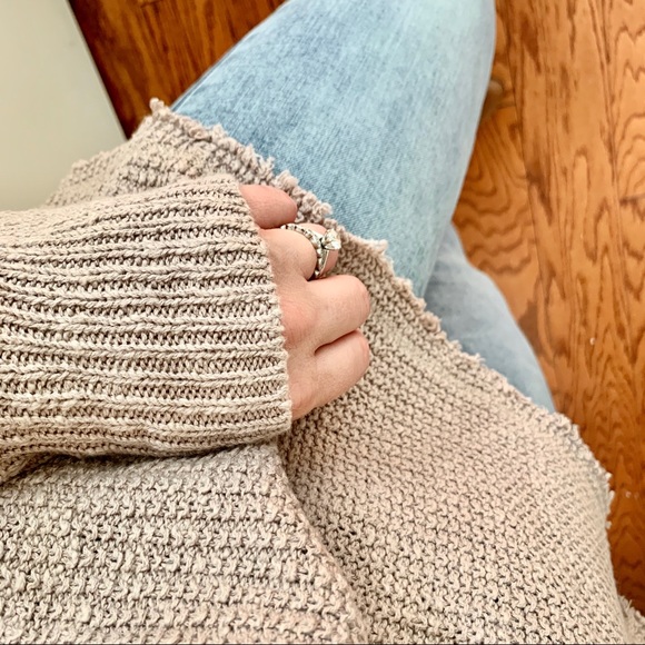 SOLD OUT | layer lovin' waffle a-line sweater • tan | - Picture 7 of 7